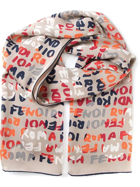 fendi roma scarf